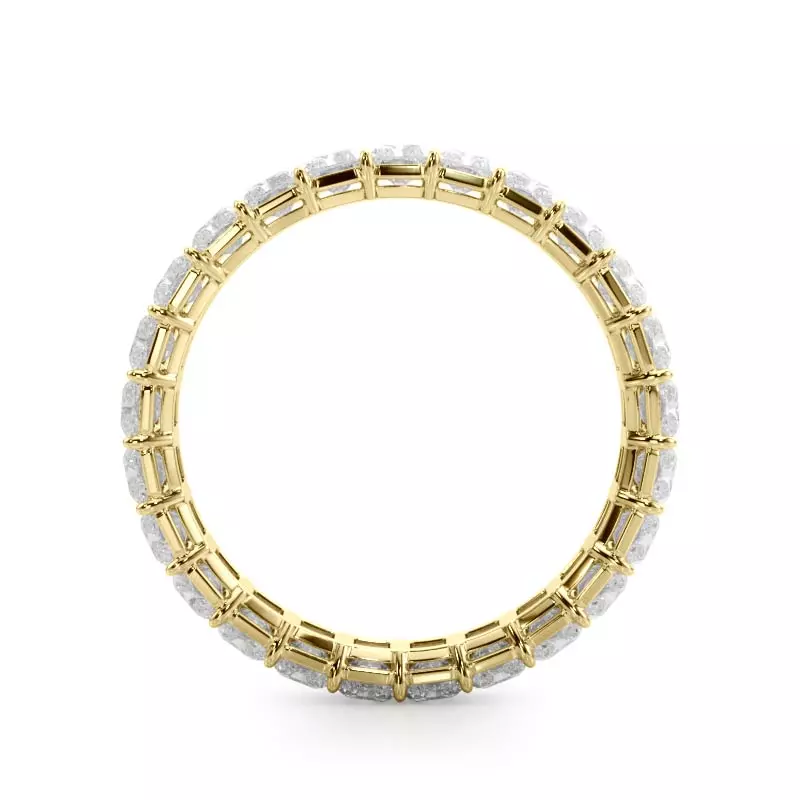 14K Yellow Gold Radiant Cut Lab Diamond Eternity Ring (3.0 ct. tw.)