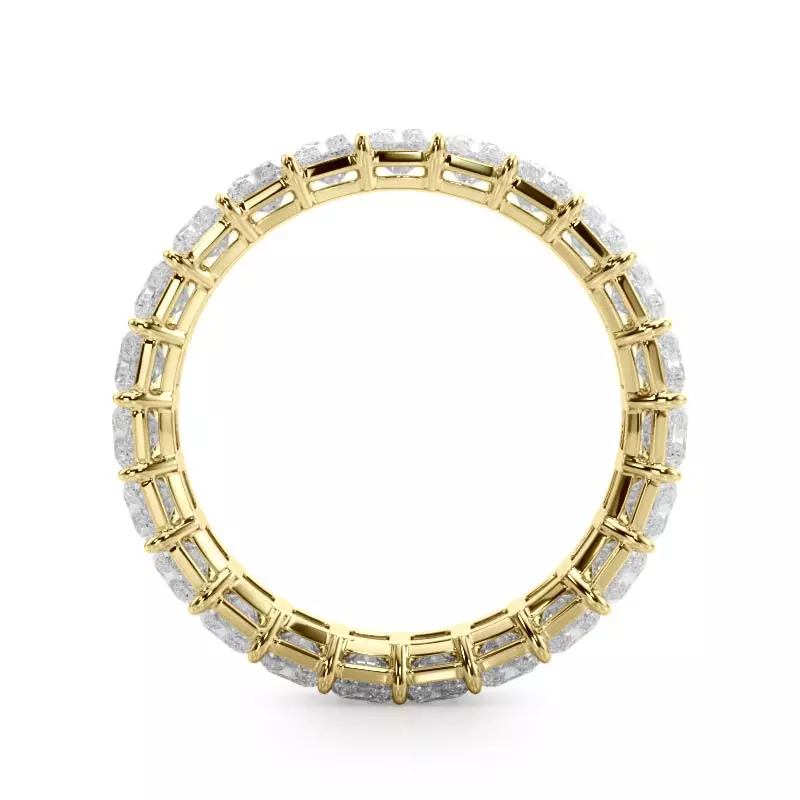 14K Yellow Gold Radiant Cut Diamond Eternity Ring (4.0 ct. tw.)
