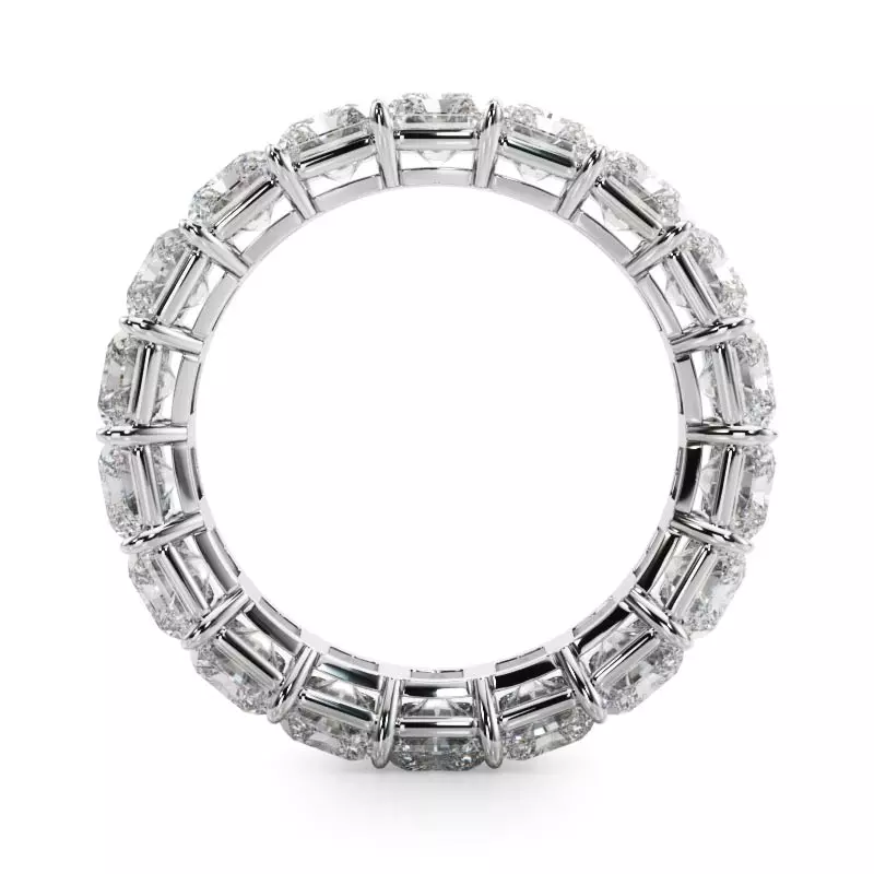 Platinum Radiant Cut Diamond Eternity Ring (7.0 ct. tw.)