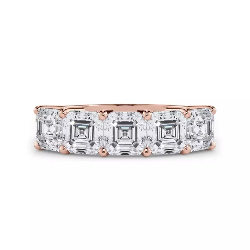 Asscher Cut Lab Diamond 5 Stone Ring (2.50 ct. tw.)