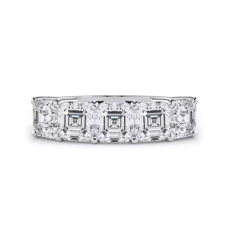 Platinum Asscher Cut Diamond 5 Stone Ring (2.50 ct. tw.)