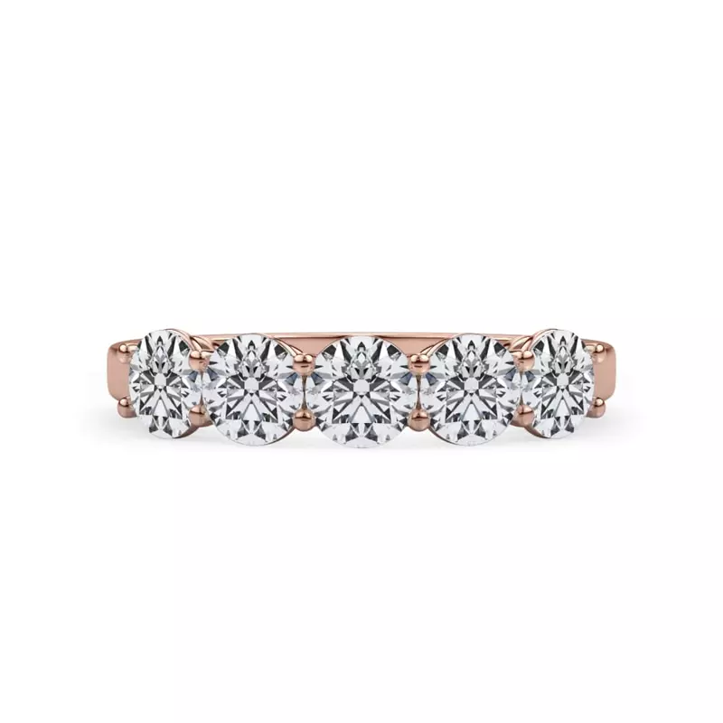 Classic Five-Stone Round Lab Diamond Band (1.25ct. tw.)