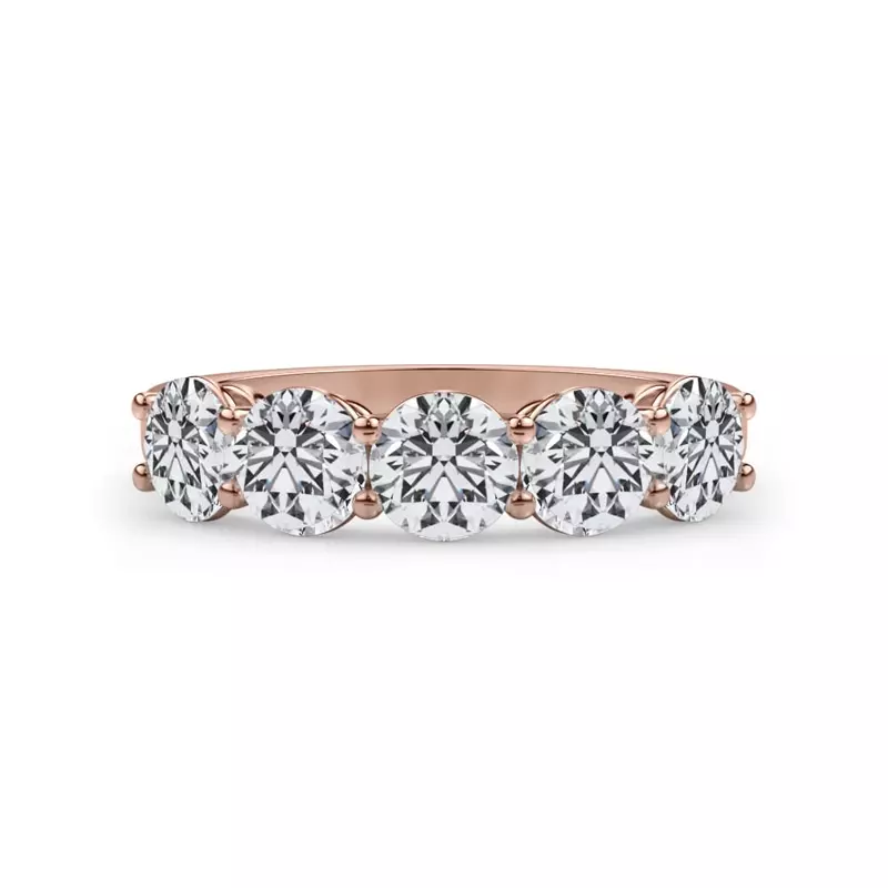 Classic Five-Stone Round Lab Diamond Band (1.50ct. tw.)