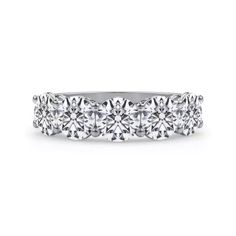 Classic Five-Stone Round Lab Diamond Band (3.00ct. tw.)