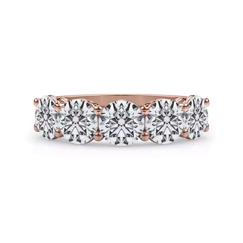 Classic Five-Stone Round Lab Diamond Band (3.00ct. tw.)