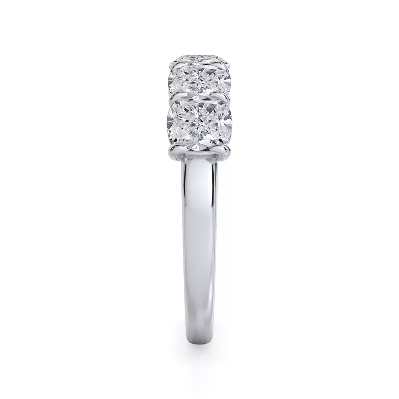 Platinum Cushion Cut Lab Diamond 5 Stone Ring (2.50 ct. tw.)
