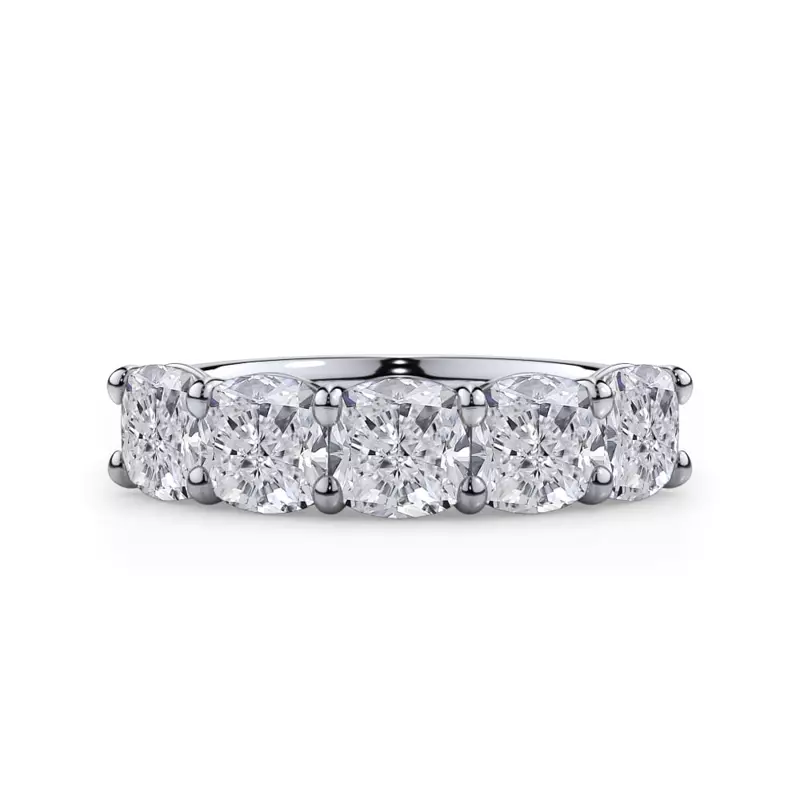Platinum Cushion Cut Diamond 5 Stone Ring (3.50 ct. tw.)