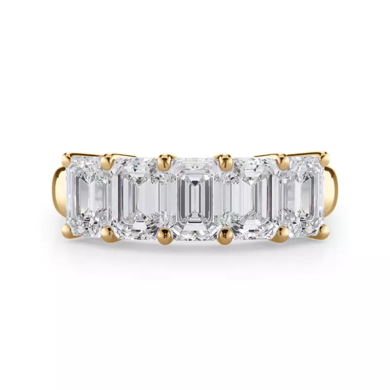 Emerald Cut Lab Diamond 5 Stone Ring (2.50 ct. tw.)