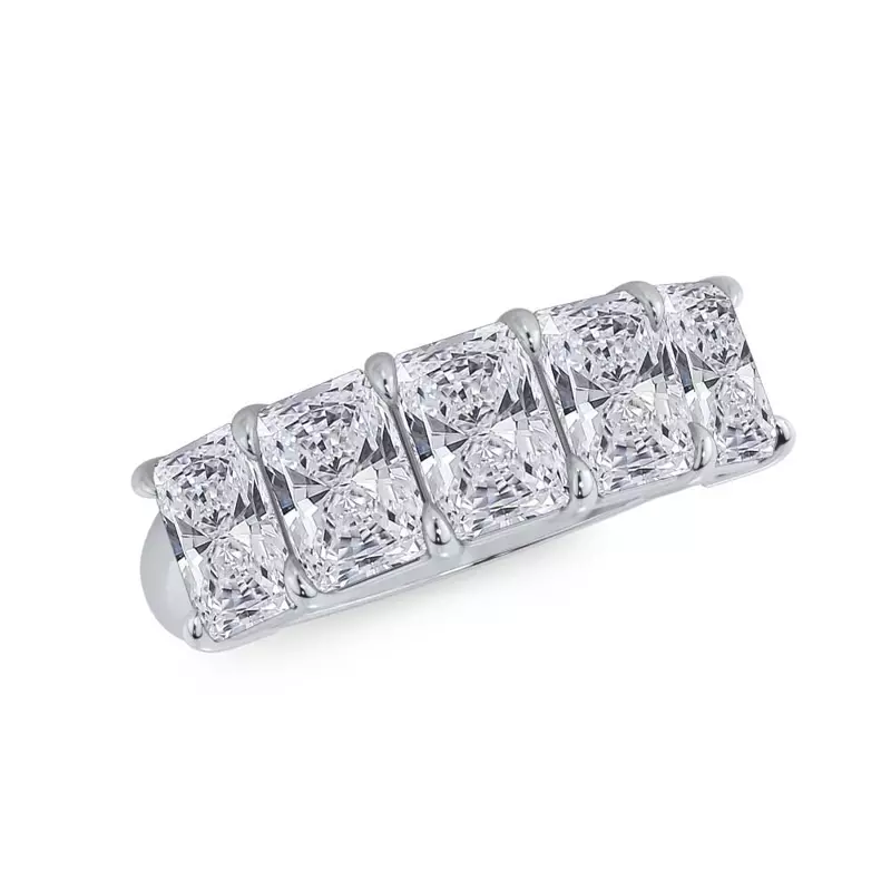 Platinum Radiant Cut Diamond 5 Stone Ring (3.00 ct. tw.)