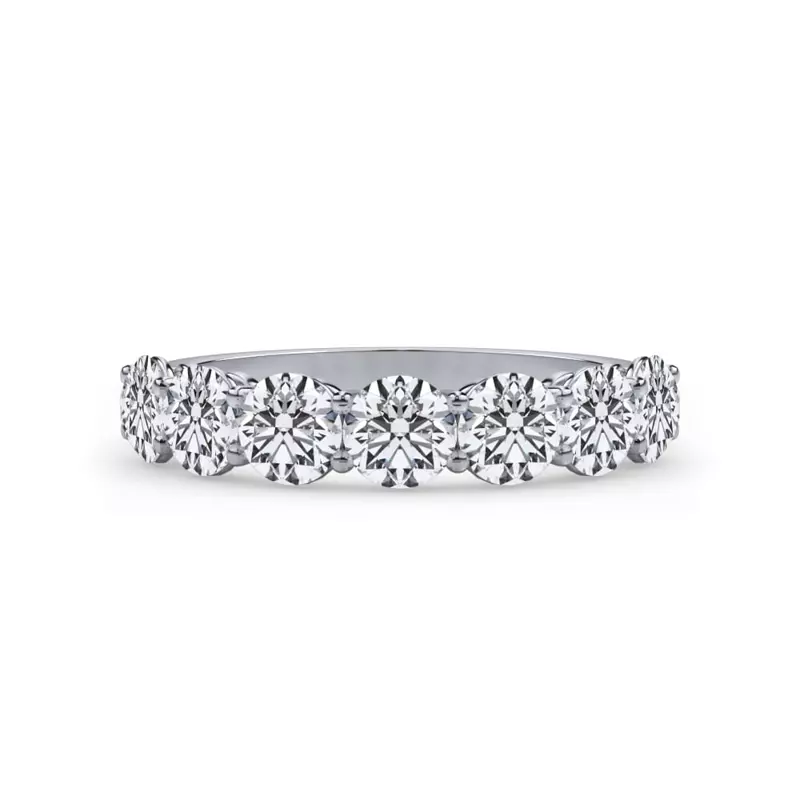 14K White Gold Classic Seven-Stone Round Diamond Band (1.40ct. tw.)