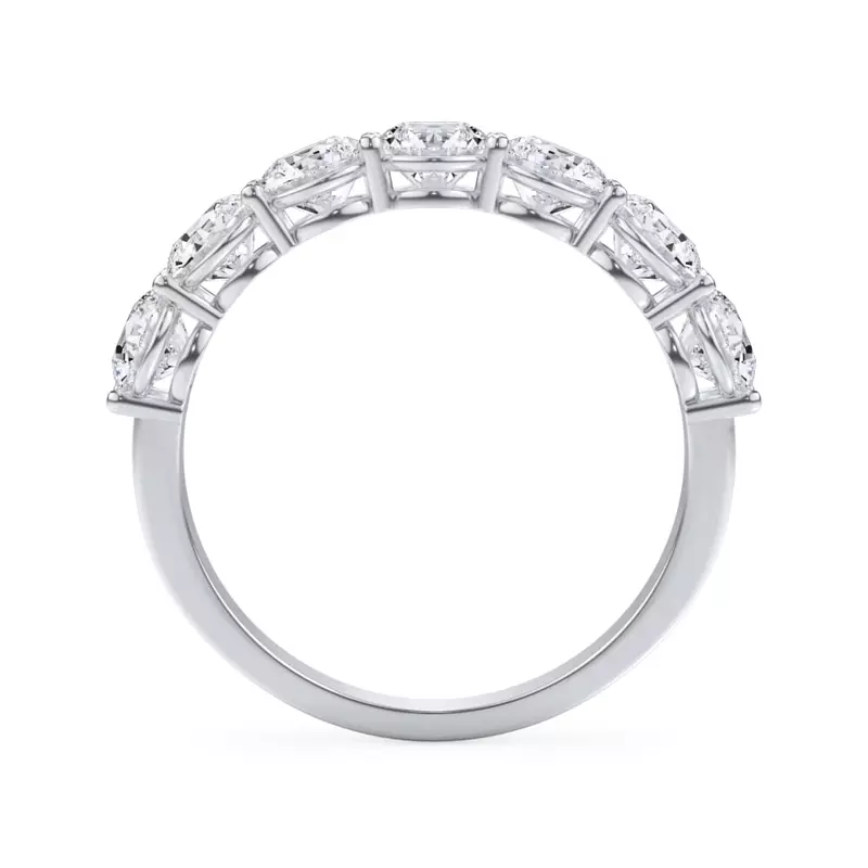 14K White Gold Classic Seven-Stone Round Diamond Band (1.40ct. tw.)
