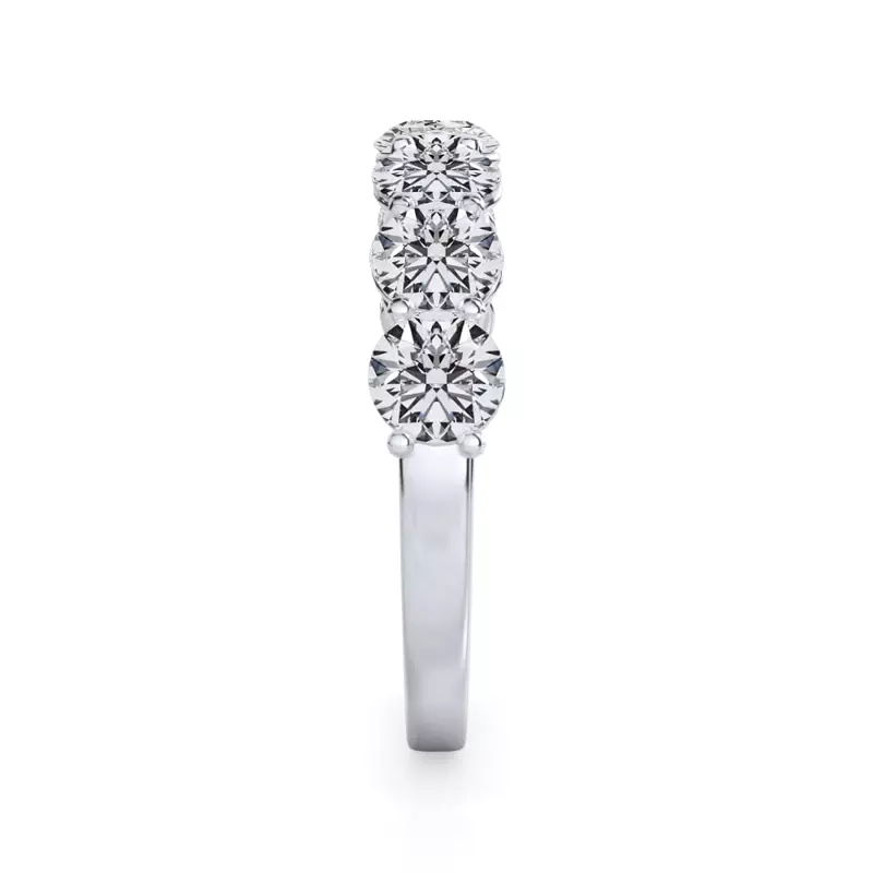 14K White Gold Classic Seven-Stone Round Diamond Band (1.40ct. tw.)