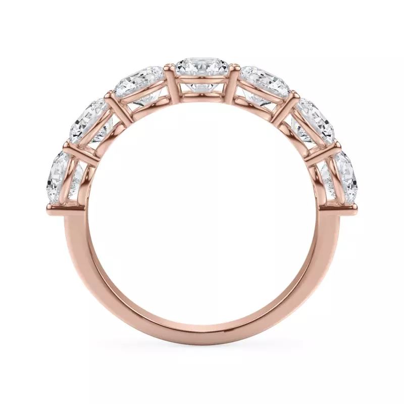 18K Rose Gold Classic Seven-Stone Round Diamond Band (2.10ct. tw.)