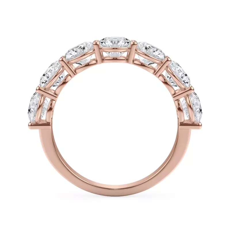 14K Rose Gold Classic Seven-Stone Round Diamond Band (2.80ct. tw.)
