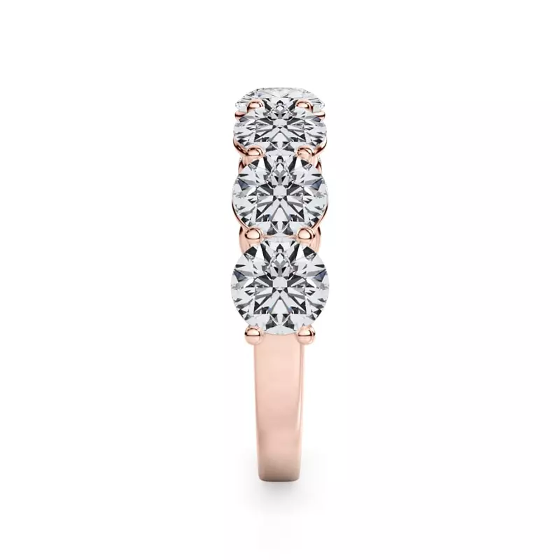 14K Rose Gold Classic Seven-Stone Round Diamond Band (2.80ct. tw.)