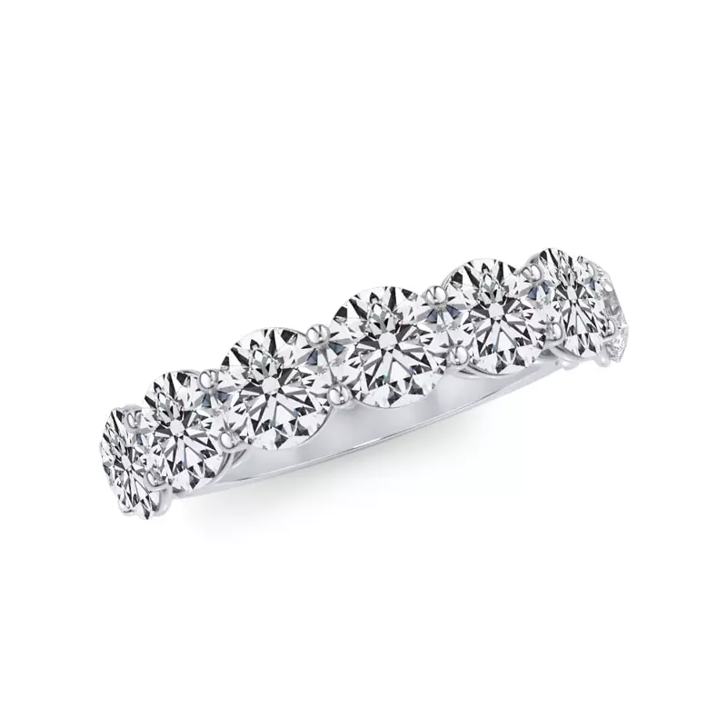 Platinum Classic Seven-Stone Round Diamond Band (2.80ct. tw.)