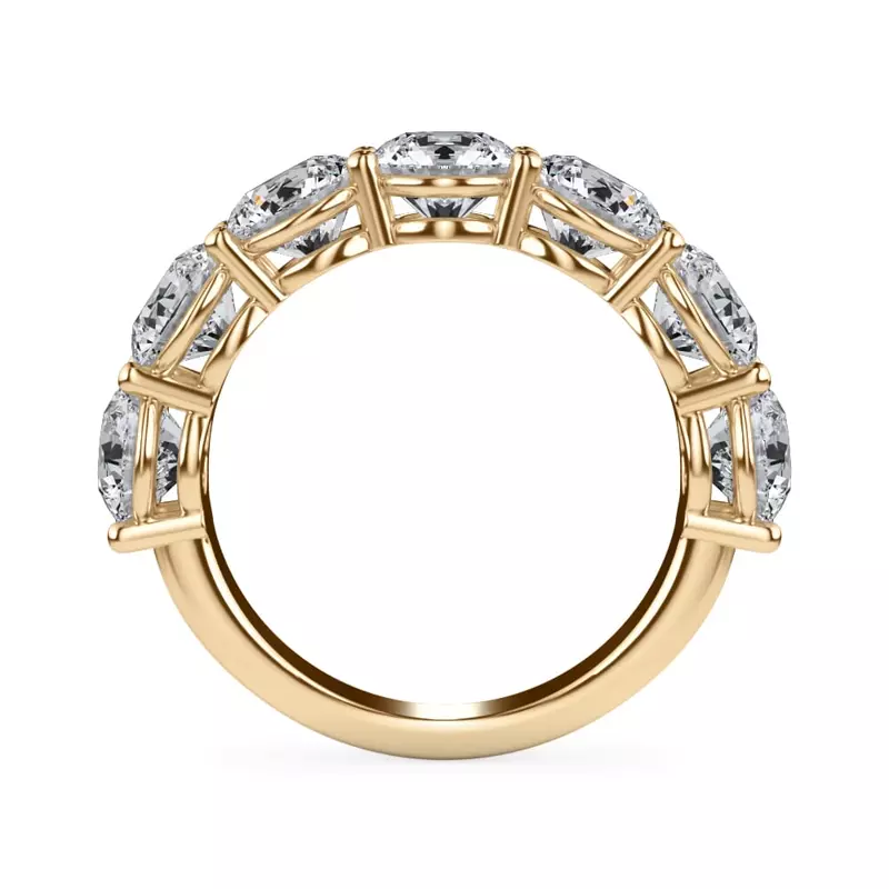 14K Yellow Gold Classic Seven-Stone Round Diamond Band (4.20ct. tw.)
