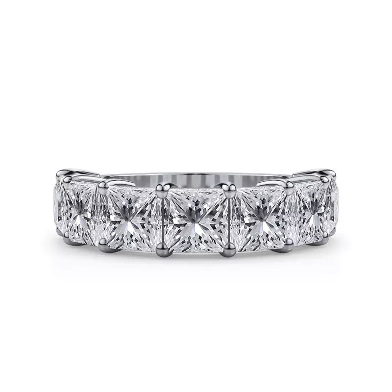 Platinum Princess Cut Diamond 7 Stone Ring (5.00 ct. tw.)