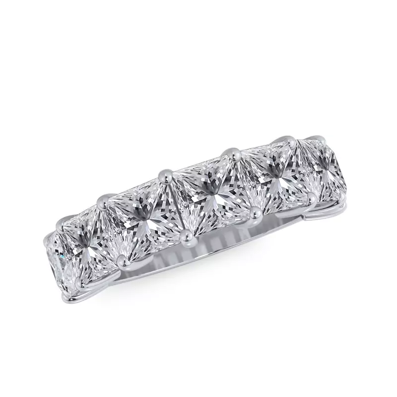 Platinum Princess Cut Diamond 7 Stone Ring (5.00 ct. tw.)