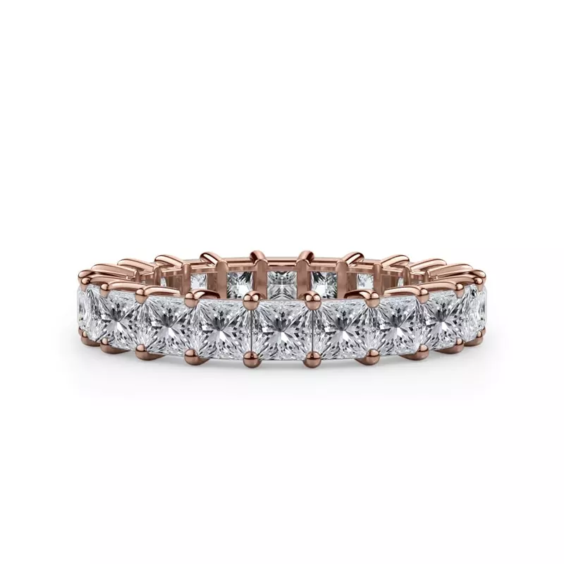 Princess Cut Lab Diamond Eternity Ring (6.0 ct. tw.)