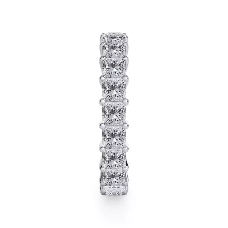 14K White Gold Princess Cut Diamond Eternity Ring (6.0 ct. tw.)