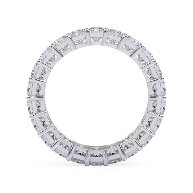 14K White Gold Princess Cut Diamond Eternity Ring (6.0 ct. tw.)