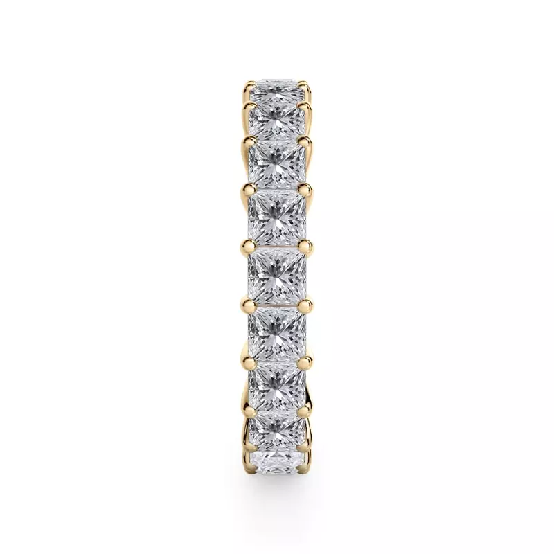 14K Yellow Gold Princess Cut Diamond Eternity Ring (6.0 ct. tw.)