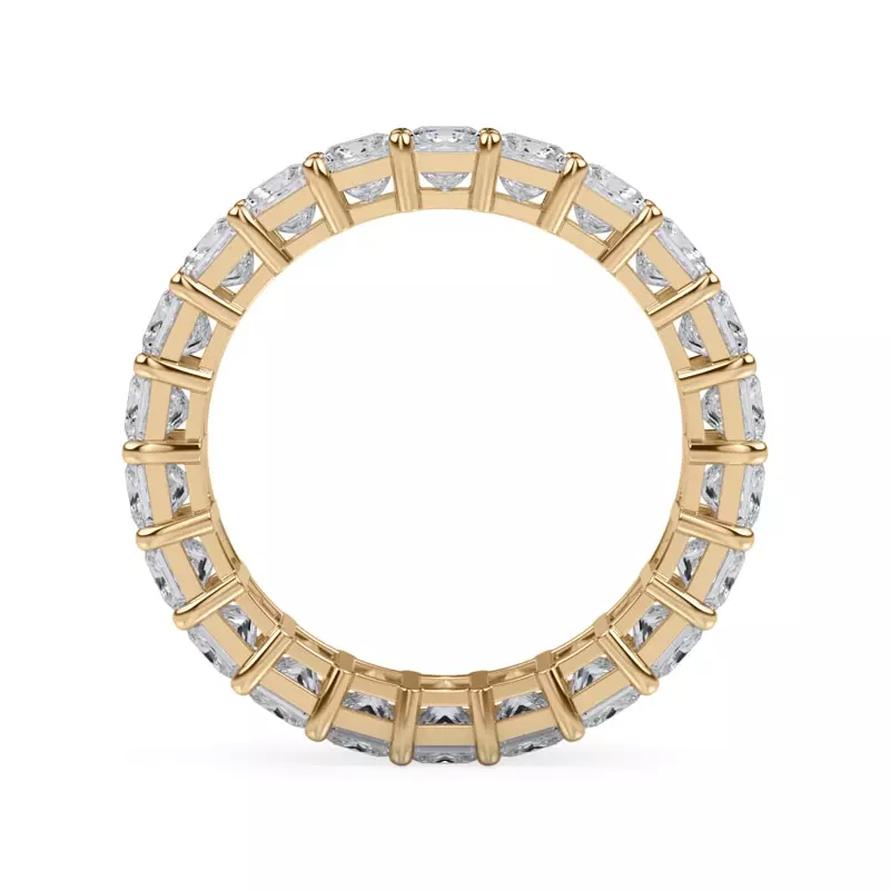 14K Yellow Gold Princess Cut Diamond Eternity Ring (6.0 ct. tw.)