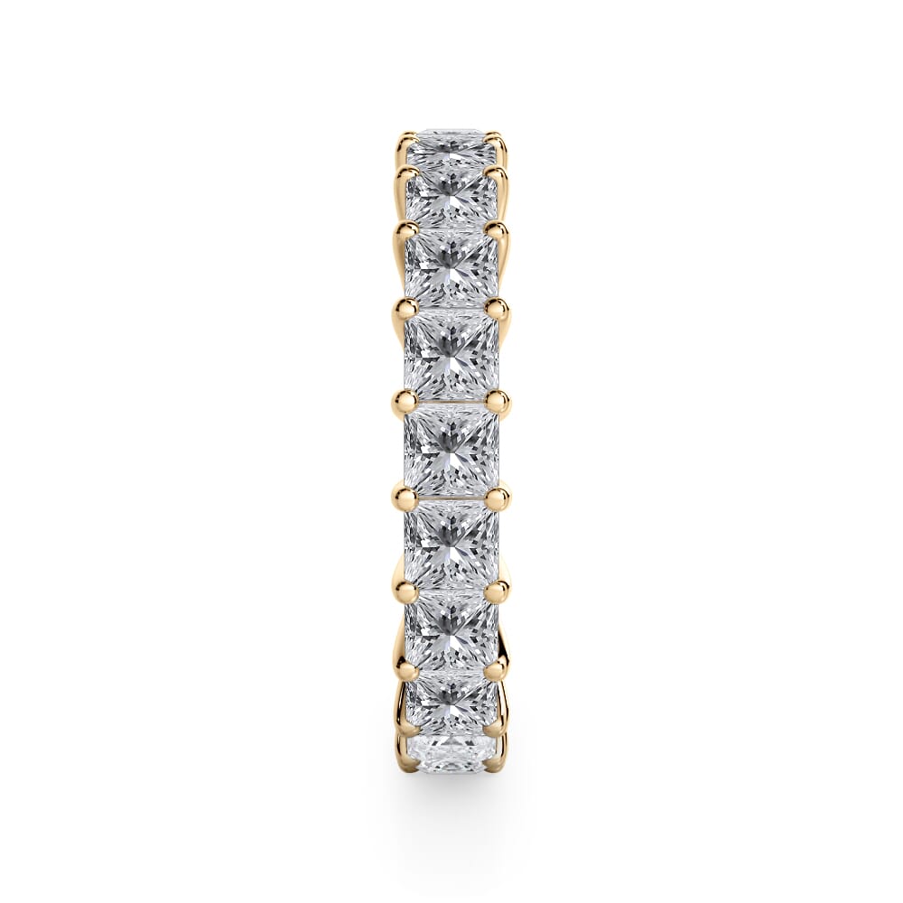 18K Yellow Gold Princess Cut Diamond Eternity Ring (6.0 ct. tw.)