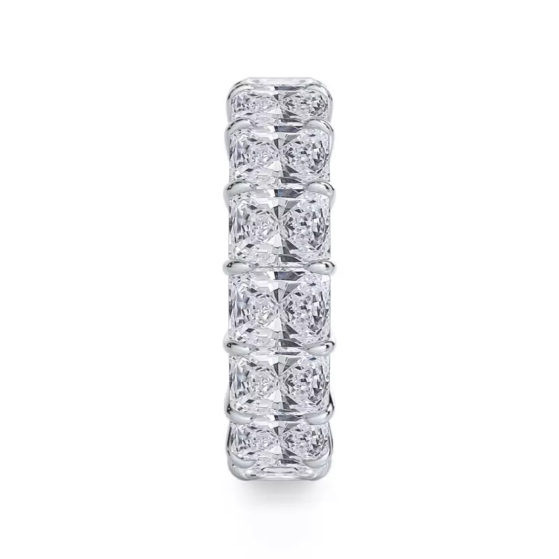 18K White Gold Radiant Cut Lab Diamond Eternity Ring (8.0 ct. tw.)