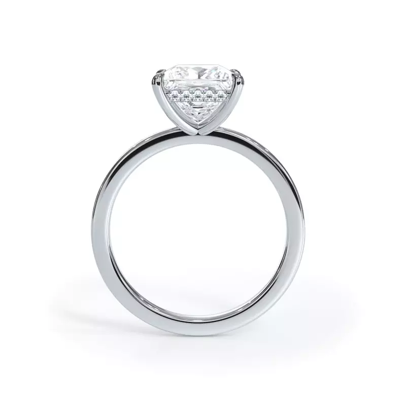 14K White Gold Bellora Hidden Halo Engagement Ring