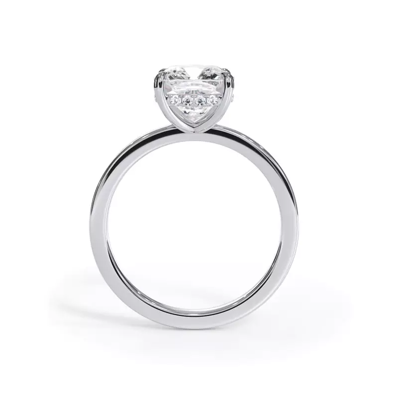 Platinum Bellora Hidden Halo Engagement Ring