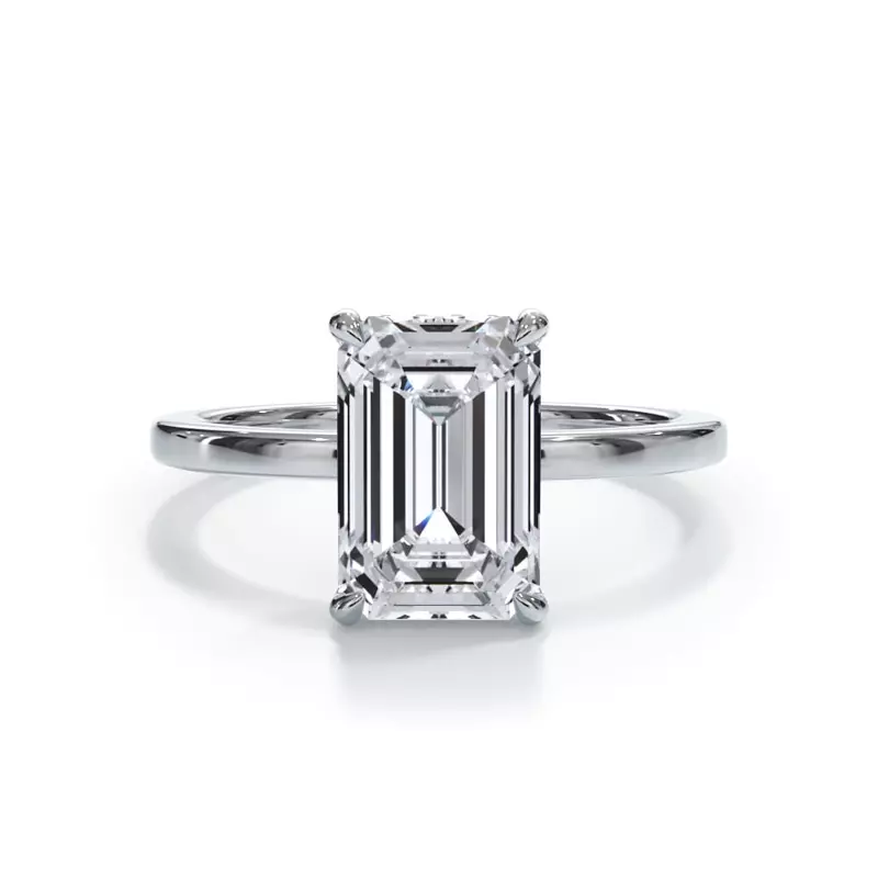 Platinum Bellora Hidden Halo Engagement Ring