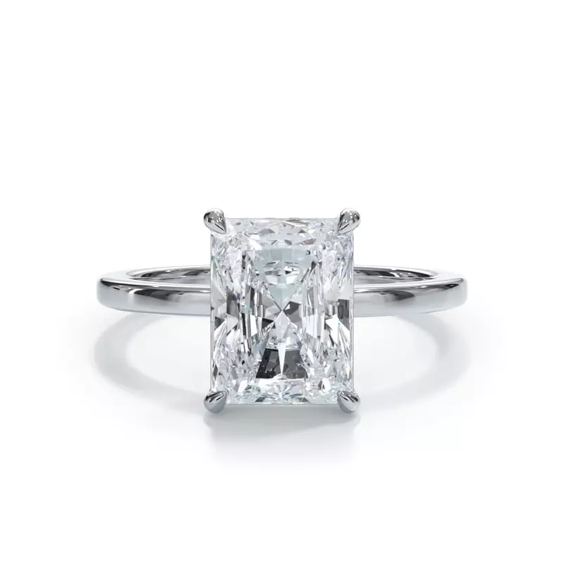 Platinum Bellora Hidden Halo Engagement Ring