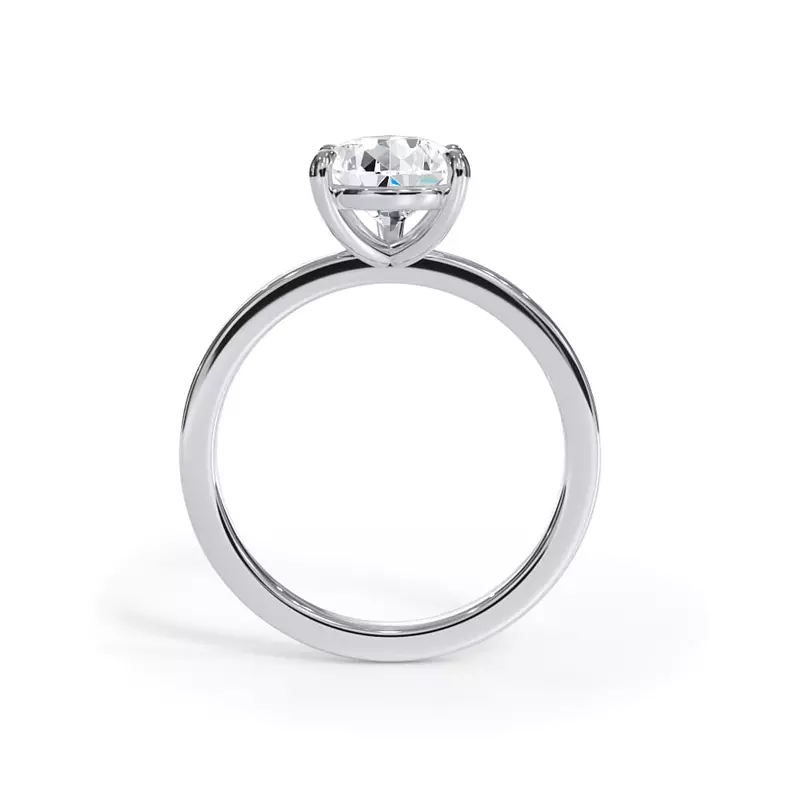 14K White Gold Bellora Solitaire Engagement Ring