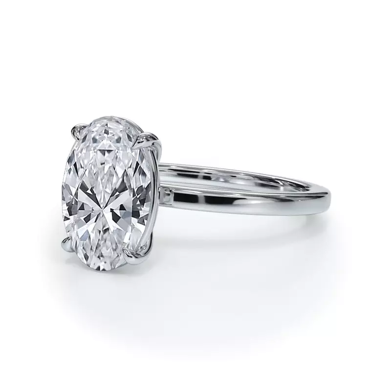 14K White Gold Bellora Solitaire Engagement Ring