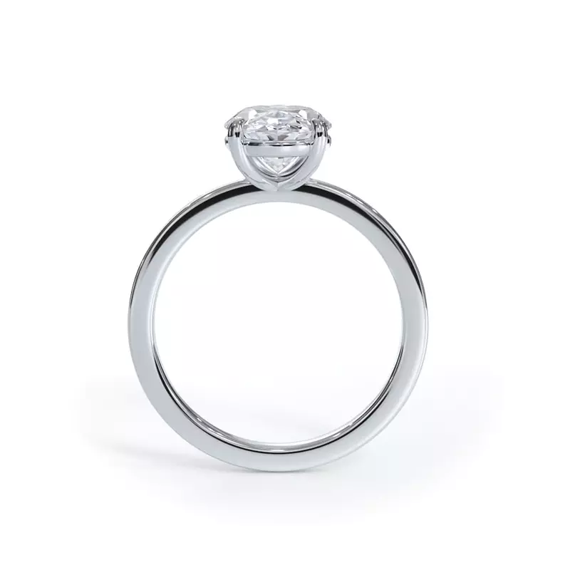 14K White Gold Bellora Solitaire Engagement Ring