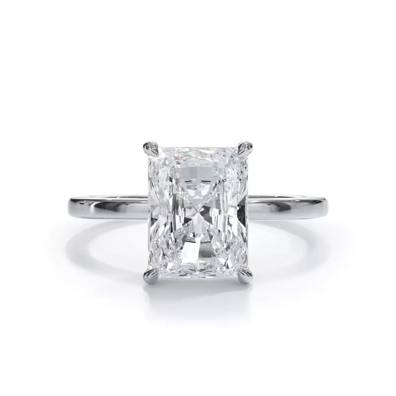 14K White Gold Bellora Solitaire Engagement Ring