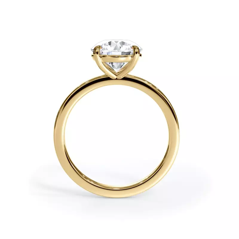 14K Yellow Gold Bellora Solitaire Engagement Ring