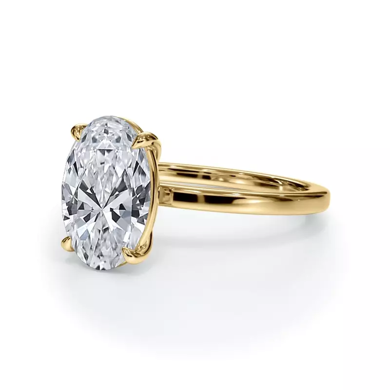 14K Yellow Gold Bellora Solitaire Engagement Ring