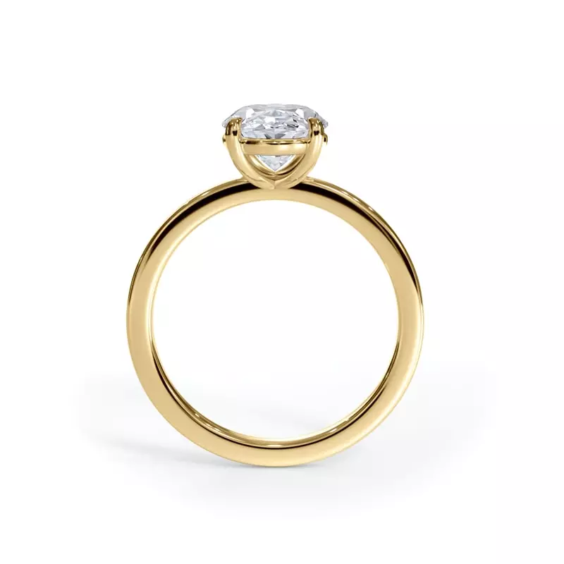 14K Yellow Gold Bellora Solitaire Engagement Ring