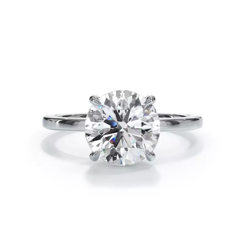 18K White Gold Bellora Solitaire Engagement Ring