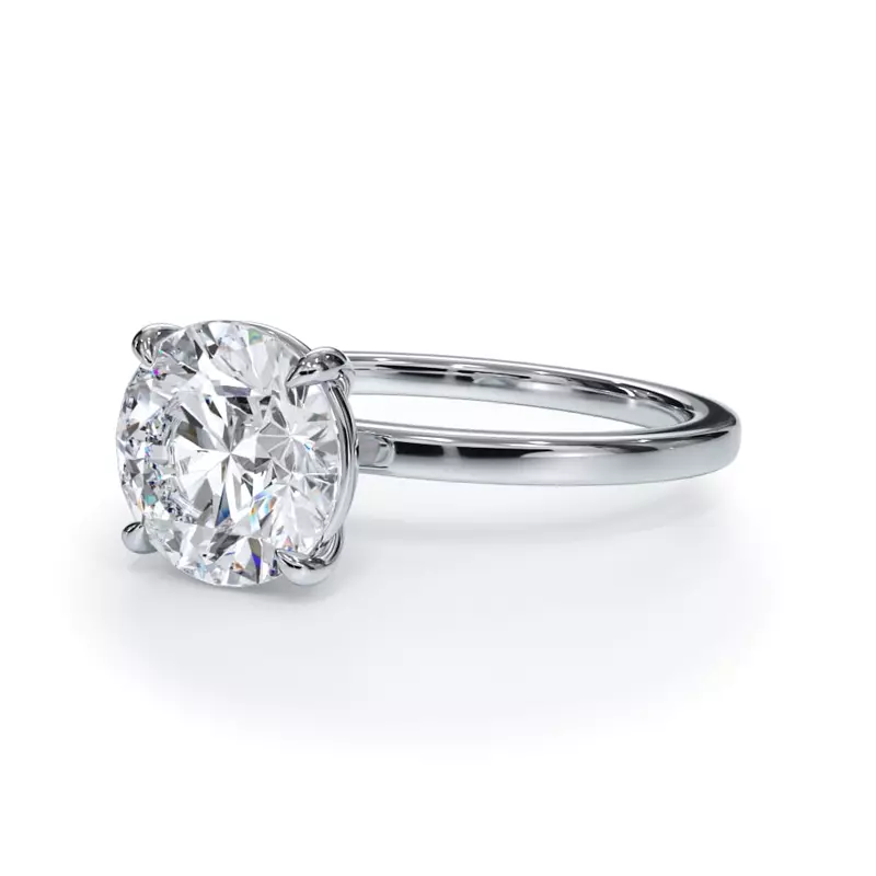 18K White Gold Bellora Solitaire Engagement Ring