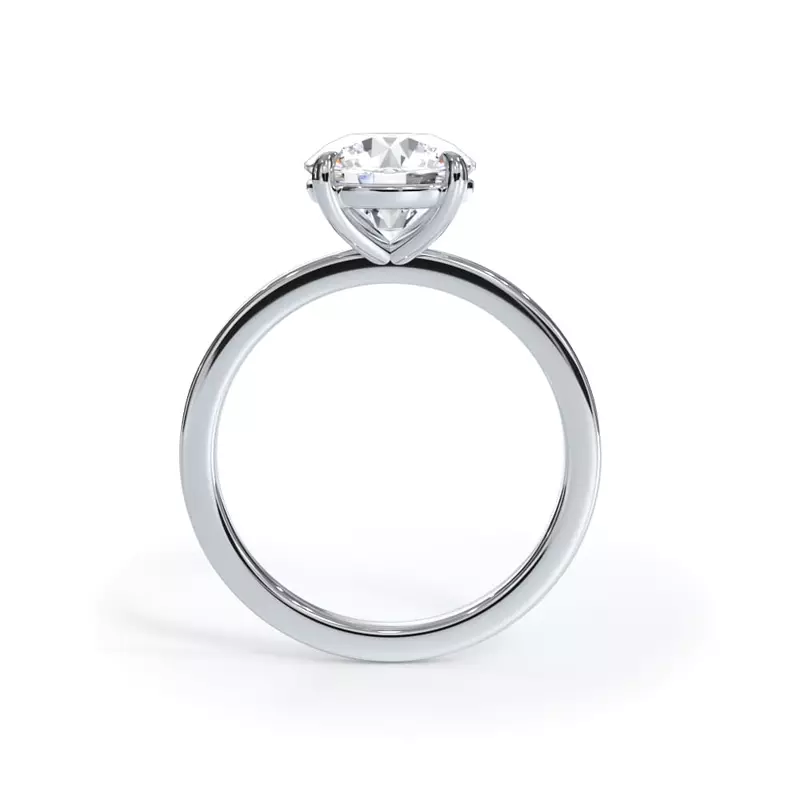 18K White Gold Bellora Solitaire Engagement Ring