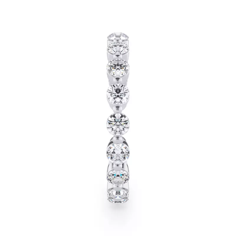 Platinum Round Shared-Prong Lab Diamond Eternity Band (1.20ct. tw.)