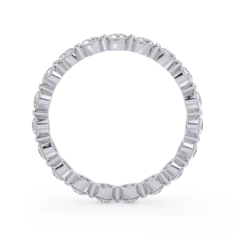 Platinum Round Shared-Prong Lab Diamond Eternity Band (1.20ct. tw.)