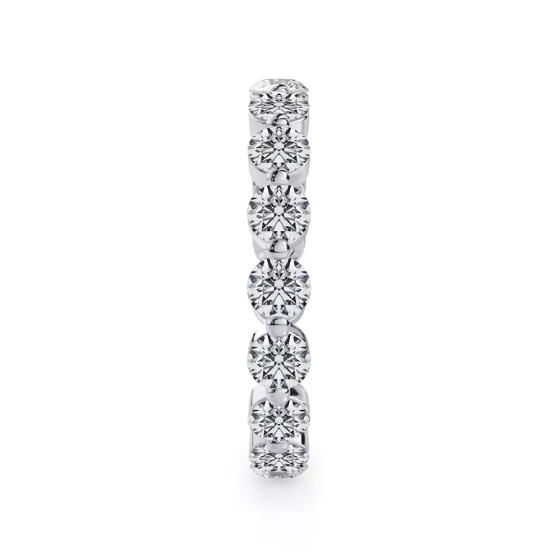 14K White Gold Round Shared-Prong Lab Diamond Eternity Band (1.70ct. tw.)