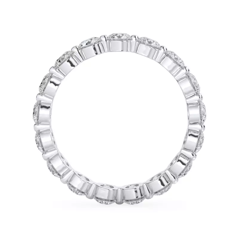 14K White Gold Round Shared-Prong Lab Diamond Eternity Band (1.70ct. tw.)