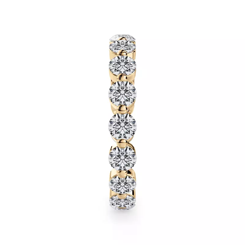 14K Yellow Gold Round Shared-Prong Lab Diamond Eternity Band (1.70ct. tw.)