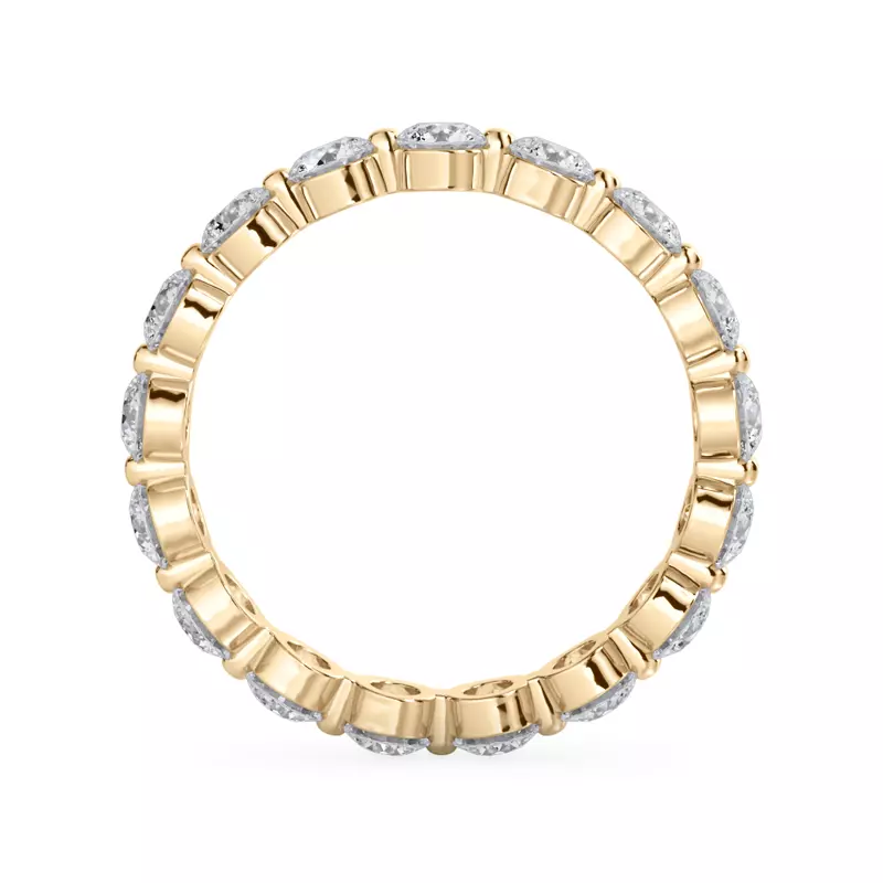 14K Yellow Gold Round Shared-Prong Lab Diamond Eternity Band (1.70ct. tw.)